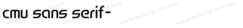 cmu sans serif字体转换
